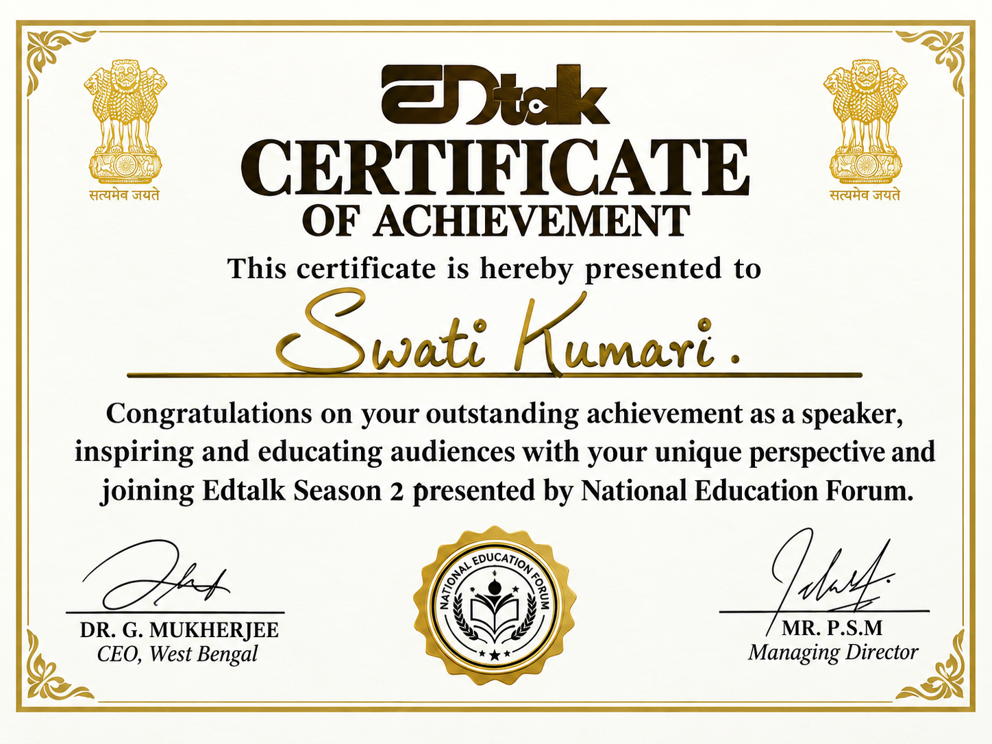 Award Recognition